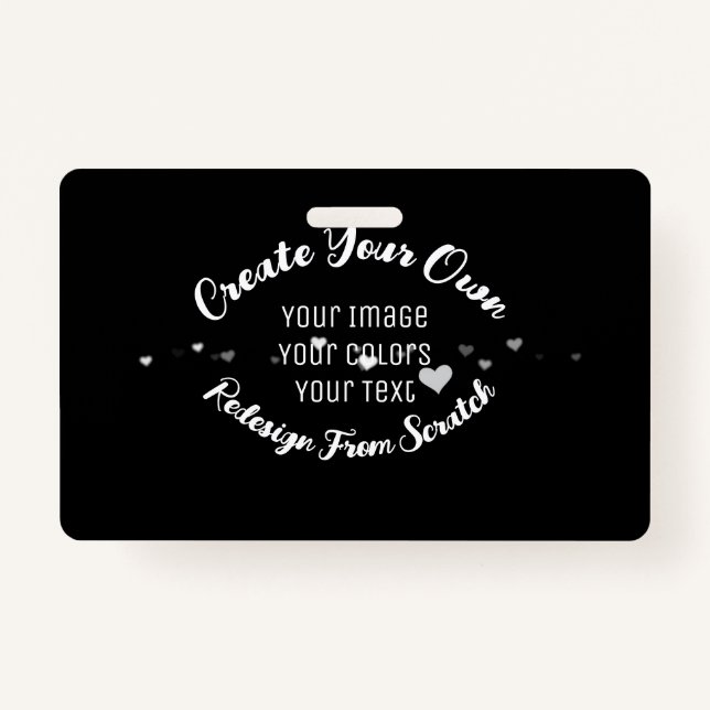 Tarjeta De Identificación Crear su propia imagen Personalizado (Anverso)