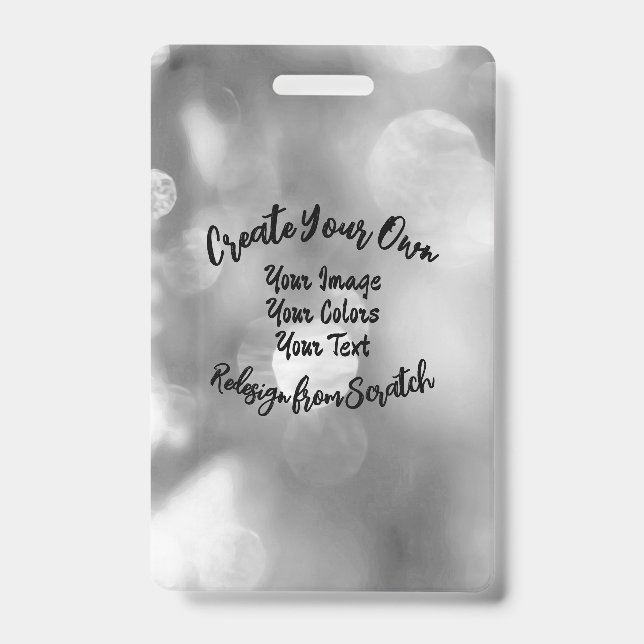 Tarjeta De Identificación Crear su propio color/diseño Personalizado (Front)