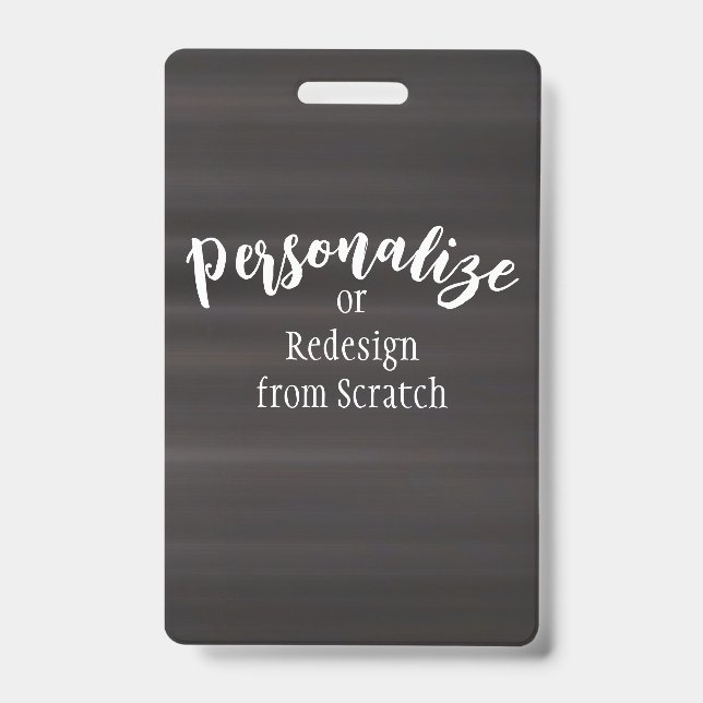 Tarjeta De Identificación Crear su propio diseño personalizado (Parte frontal)