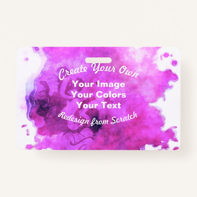 Tarjeta De Identificación Crear su propio diseño personalizado (Anverso)