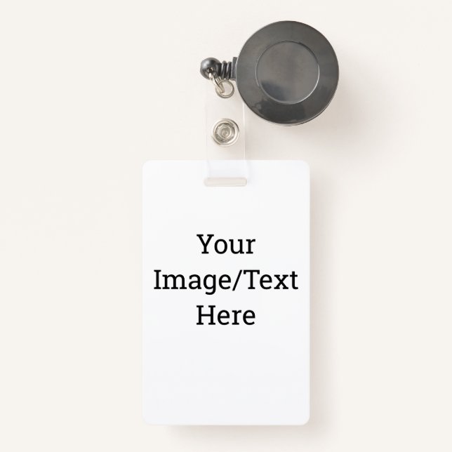 Tarjeta De Identificación Crear su propio distintivo (Anverso retráctil)