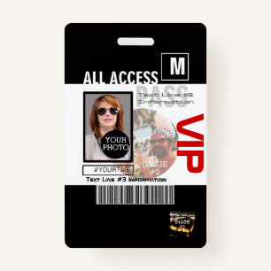 Tarjeta De Identificación Crear su propio VIP Pass 8 maneras de personalizar