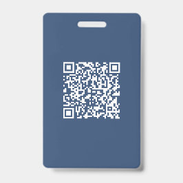 Tarjeta De Identificación Crear un código QR explorable | Azul de la armada 