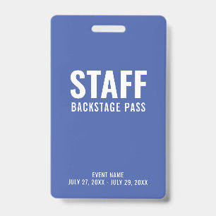 Tarjeta De Identificación Credencial de identificación azul de acceso al bac
