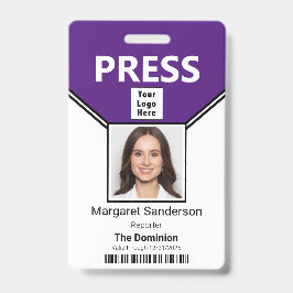 Tarjeta De Identificación Credencial de identificación con código de barras 