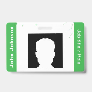 Tarjeta De Identificación Credencial de identificación con foto de empleado 