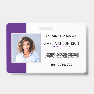 Tarjeta De Identificación Credencial de identificación con foto para emplead