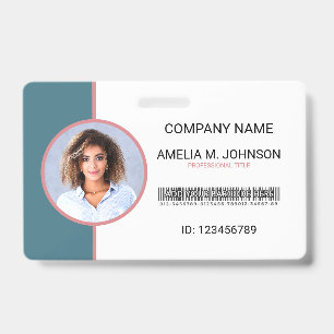 Tarjeta De Identificación Credencial de identificación con foto para emplead
