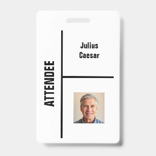 Tarjeta De Identificación Credencial de identificación de evento para asiste