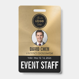 Tarjeta De Identificación Credencial de identificación de personal de evento