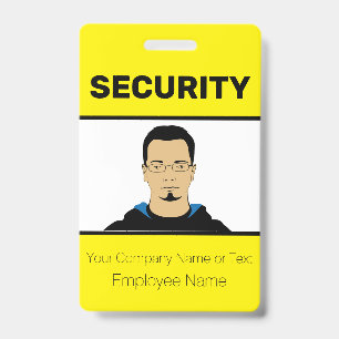 Tarjeta De Identificación Credencial de identificación personalizada de guar