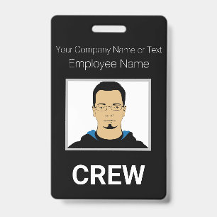 Tarjeta De Identificación Credencial de identificación personalizada en blan
