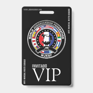 Tarjeta De Identificación Credencial de JUDOKICKBOX - Credencial Vip