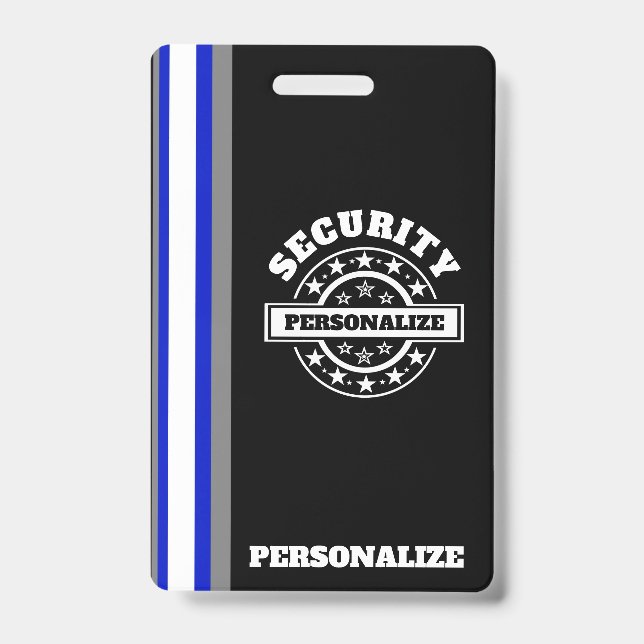 Tarjeta De Identificación Credencial de plástico de seguridad (Parte frontal)