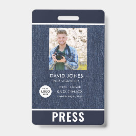 Tarjeta De Identificación Credencial de prensa de fotógrafo