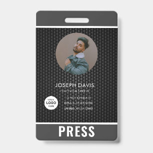 Tarjeta De Identificación Credencial de prensa para fotógrafo