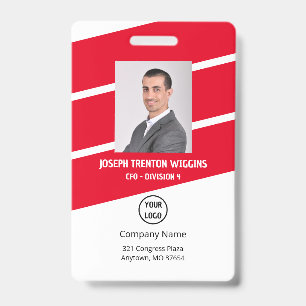 Tarjeta De Identificación Credencial de seguridad con foto de empresa/emplea