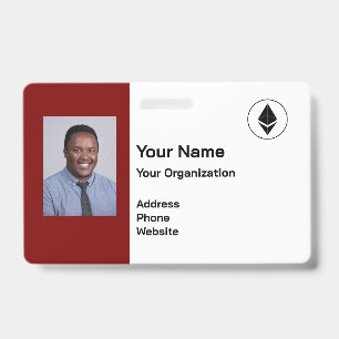 Tarjeta De Identificación Credencial de Seguridad con Foto Personalizada – P