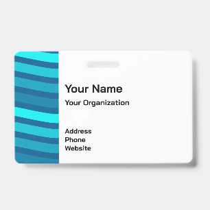 Tarjeta De Identificación Credencial de Seguridad de Franjas Azules – Profes