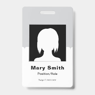 Tarjeta De Identificación Credencial de seguridad de la empresa con logotipo