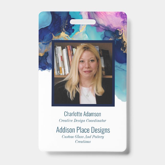 Tarjeta De Identificación Credencial de Seguridad para Empleado con Imagen d (Anverso)