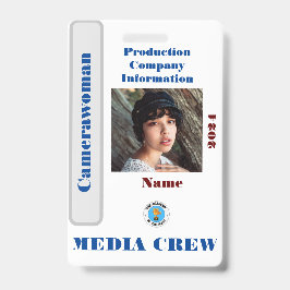 Tarjeta De Identificación Credencial para equipo de medios