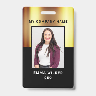 Tarjeta De Identificación Credencial personalizada con foto