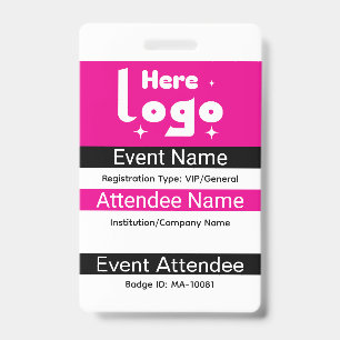 Tarjeta De Identificación Credencial personalizada para Expo con código Qr