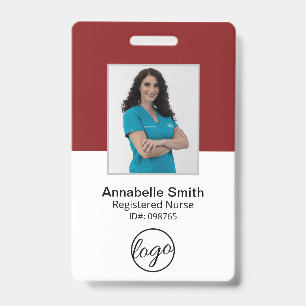 Tarjeta De Identificación Credencial Profesional Sencilla para Negocios