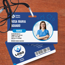 Tarjeta De Identificación Credenciales Personalizadas para Hospitales y Nego