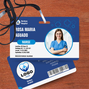 Tarjeta De Identificación Credenciales Personalizadas para Hospitales y Nego