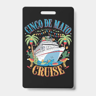 Tarjeta De Identificación Crucero Cinco De Mayo México Barco Mexicano Fiesta