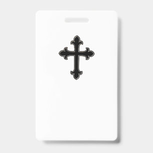 Tarjeta De Identificación cruz cristiana