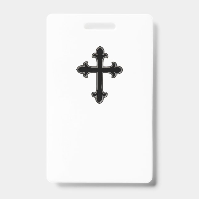 Tarjeta De Identificación cruz cristiana (Parte frontal)