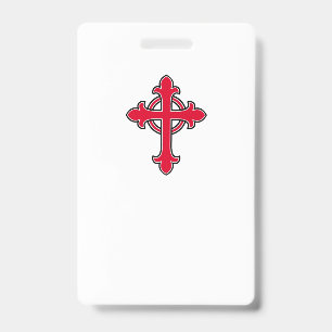 Tarjeta De Identificación Cruz cristiana
