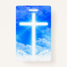 Tarjeta De Identificación Cruz de la Luz Jesucristo Personalizable Cristiano