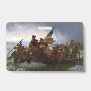 Tarjeta De Identificación Cruzando el río Delaware, George Washington