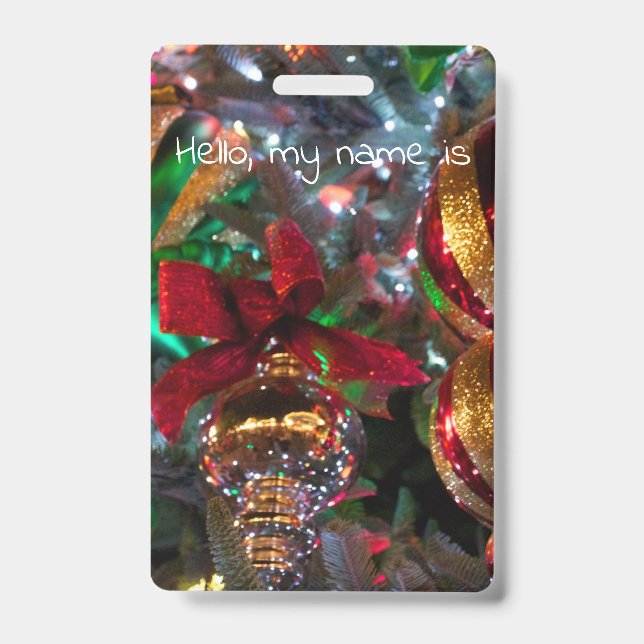 Tarjeta De Identificación cuadrado de adornos (Parte frontal)