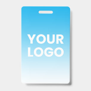 Tarjeta De Identificación Cualquier fondo de color Gradiente blanco y su l