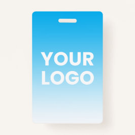 Tarjeta De Identificación Cualquier fondo de color | Gradiente blanco y su l