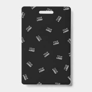 Tarjeta De Identificación Cualquier logotipo o imagen subida Patrón disper