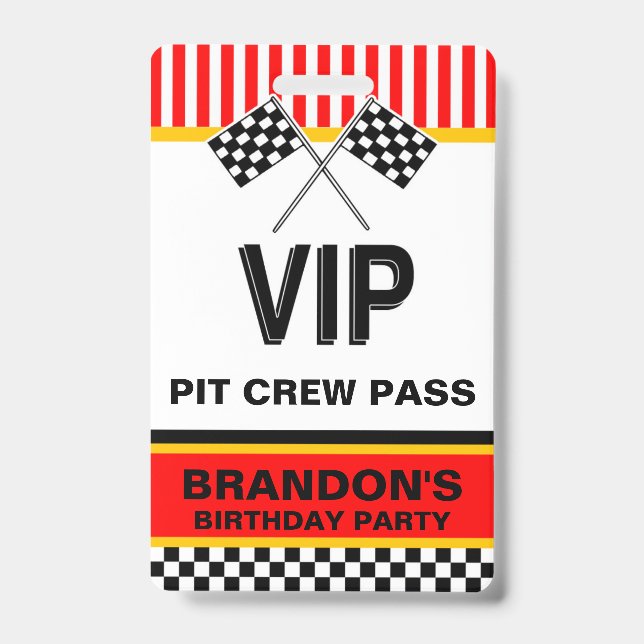 Tarjeta De Identificación cumpleaños (Parte frontal)