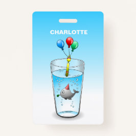 Tarjeta De Identificación Cumpleaños del Fiesta de la piscina