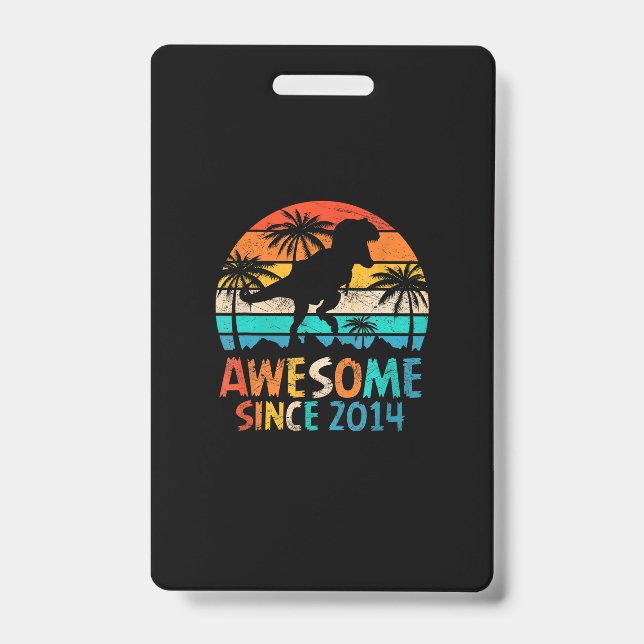 Tarjeta De Identificación Cumpleaños genial de 2014 Tie Dye (Parte frontal)
