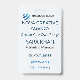 Tarjeta De Identificación Custom Badge | Create Your Own Logo