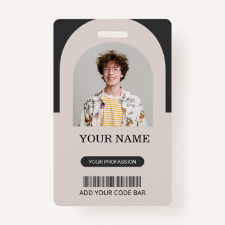 Tarjeta De Identificación Custom Employee ID Badge