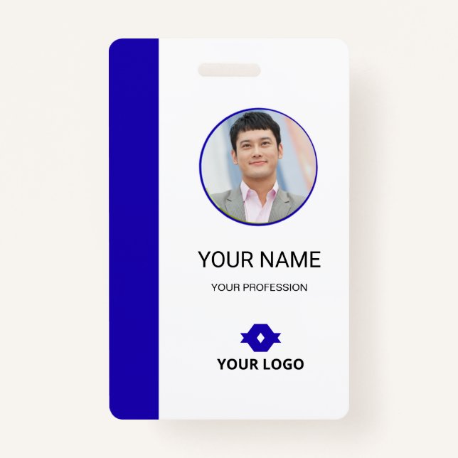 Tarjeta De Identificación Custom Employee ID Badge (Anverso)