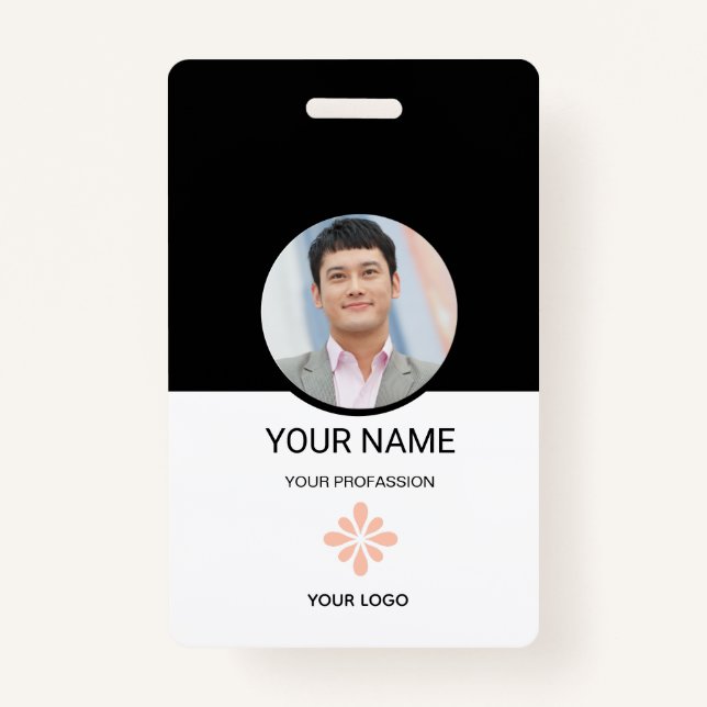 Tarjeta De Identificación Custom Employee ID Badge (Anverso)