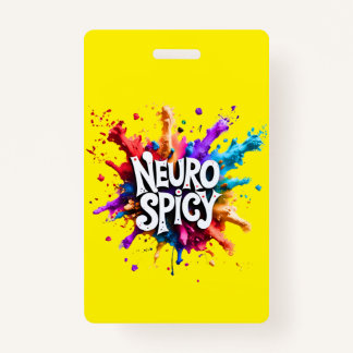 Tarjeta De Identificación Custom NEUROSPICY learning disability emergency 