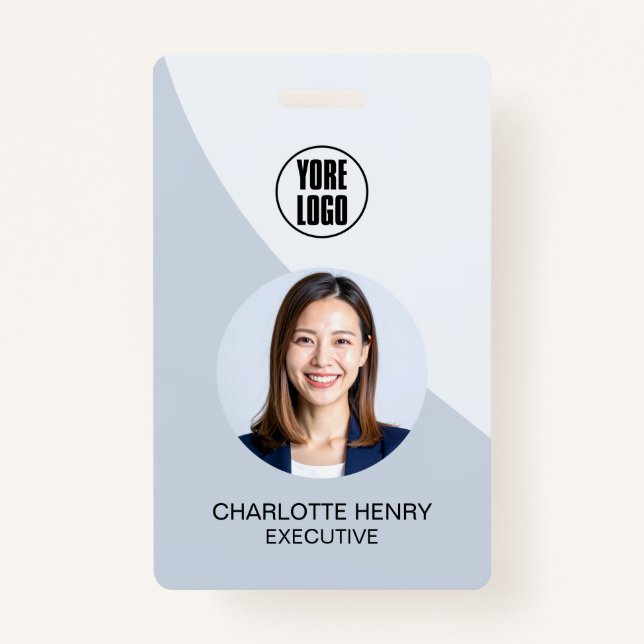 Tarjeta De Identificación Customizable Business ID Card | Minimal Employee  (Anverso)